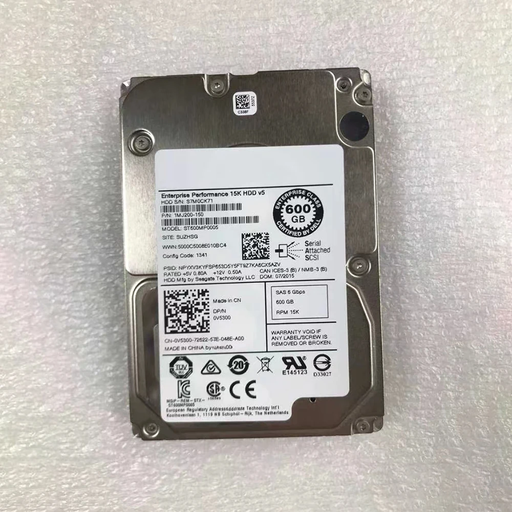 ST600MP0005 Server Hard Disk 0V5300 600GB 15K SAS 2.5 "6G ไดรฟ์