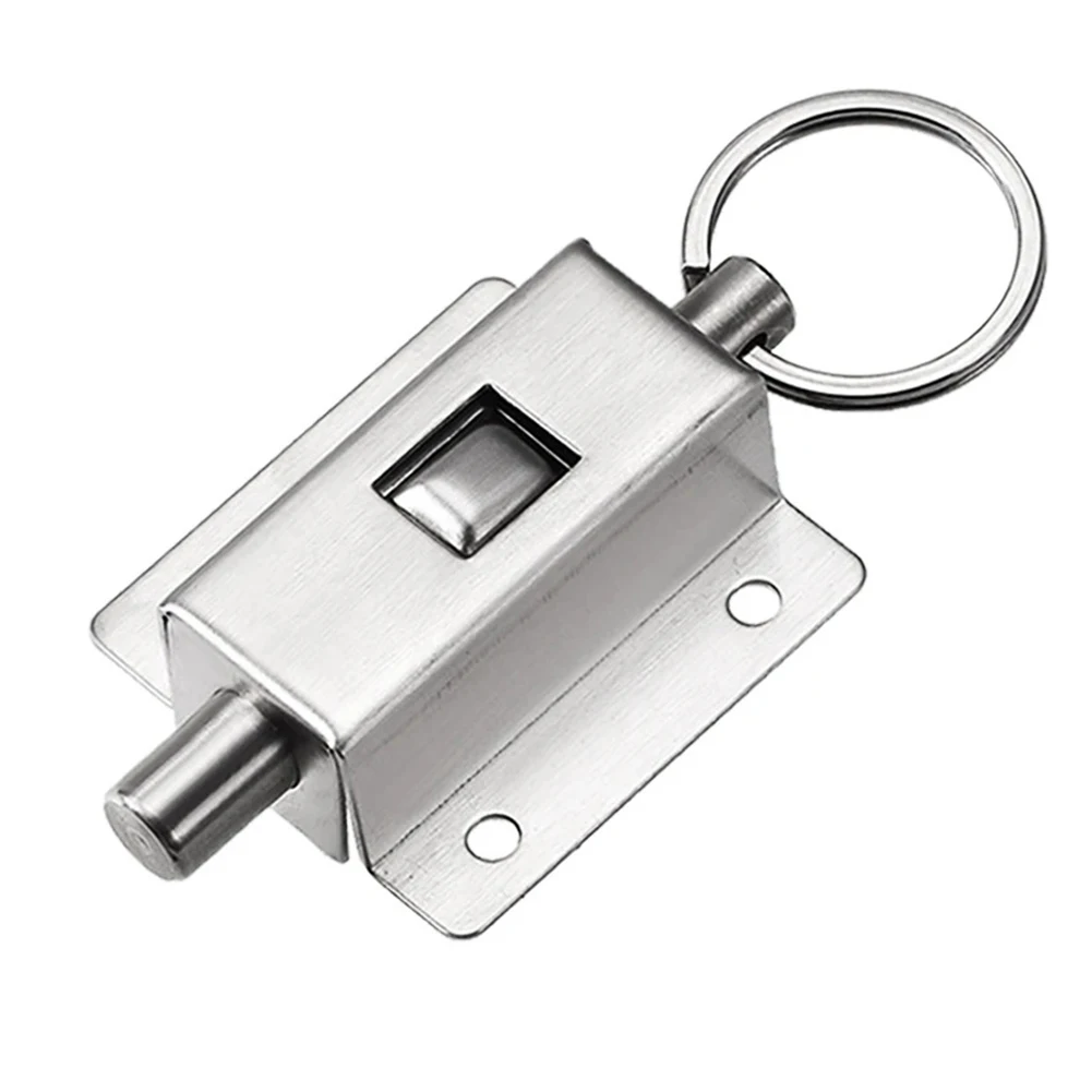 Versatile Latch Stainless Steel Latch Home Hardware Accessory Quick Access Ring Safety Lock Mechanism For Doors
