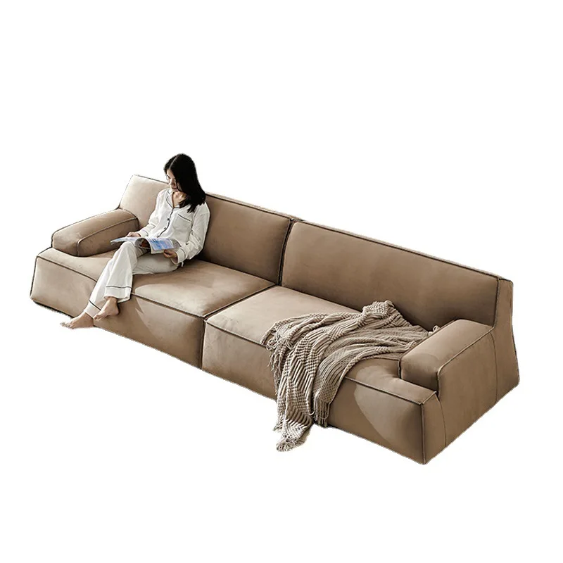 2025  Modern Thickened Fabric Straight Living Room Sofa for Small Places