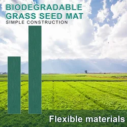 Ogrodniczy koc ekologiczny biodegradowalna mata nasienna ogrodnicza koc ekologiczny nietkany dywan z trawy 0.2*10m