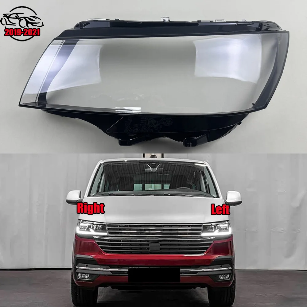 

For Volkswagen VW Multivan T6.1 2019 2020 2021 (High) Headlight Shell Headlamp Transparent Lampshade Cover Lens Plexiglass