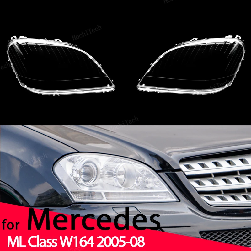 

Car Headlight Cover Lampshade HeadLamp Clear Lens Cover Bright Shell Cover for Mercedes-Benz ML Class W164 Pre-facelift 2005-08