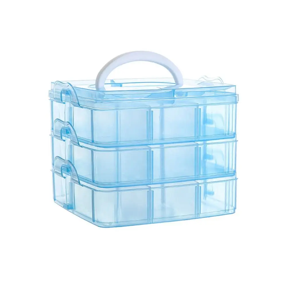 Multi-layer Jewelry Storage Box Detachable Large Capacity Bead Organizer Case Portable Transparent Necklace Containing Box