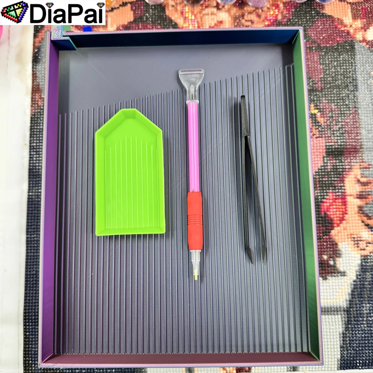 

DIAPAI очень большой 3D-печать, инструменты для алмазной живописи, художественный точечный лоток для дрели, коробка для хранения, мозаика, аксессуары для вышивки своими руками