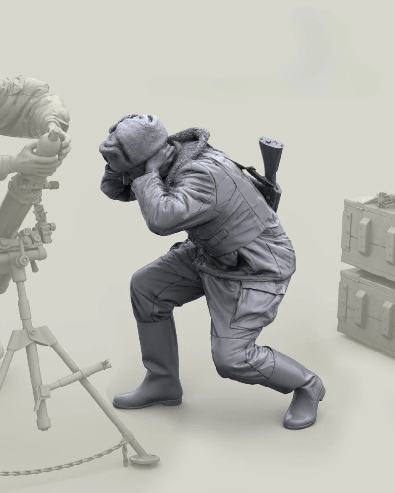 

Масштаб 1/16, литая под давлением фигурка из смолы, комплект модели, научно-исследовательский раствор, ассистент экипажа (без коробки для боеприпасов), в разобранном и неокрашенном виде