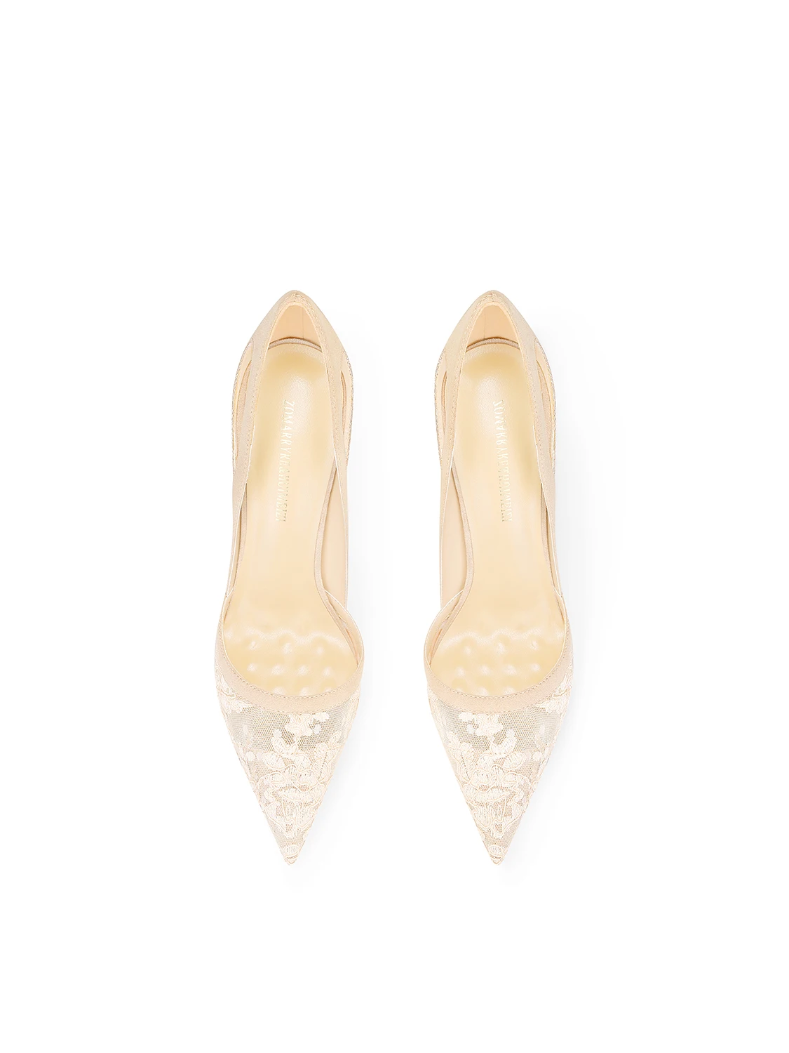 Hohle Spitze High Heels Frauen Spitz Stiletto Temperament Prominente