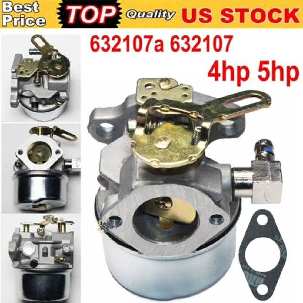 

Carburetor Fit For Tecumseh 4HP 5HP 632107A 632107 with Gasket Lawn Mower Tiller Chippe 3 3.5 hp 3hp Engines