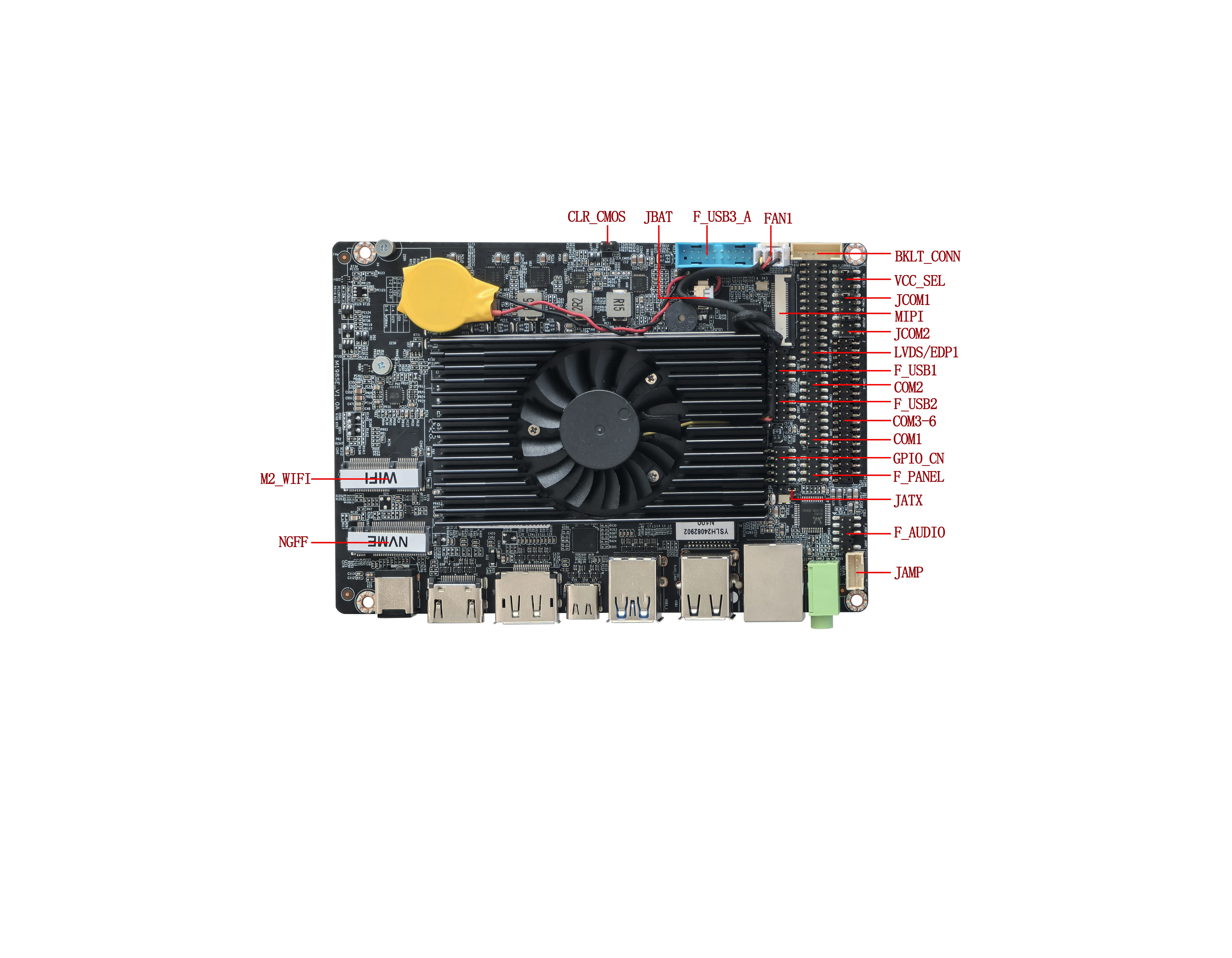 새로운 HOT ELSKY 146X102 MM 알더 레이크 N200 N100 N97 LAN 8111H USB3.2 HD1-MI 타입_C MIPI NB-DDR5 16GB M.2 512GB PC 메인보드 Ddr4 썸네일 3