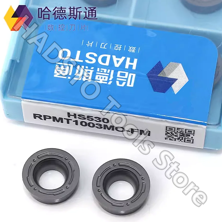 RPMT1003MO-FM HS530 RPMT1003MO RPMT1003 R5 HADSTO CNC carbide inserts Milling inserts For Stainless steel, Mild steel 10pcs/box