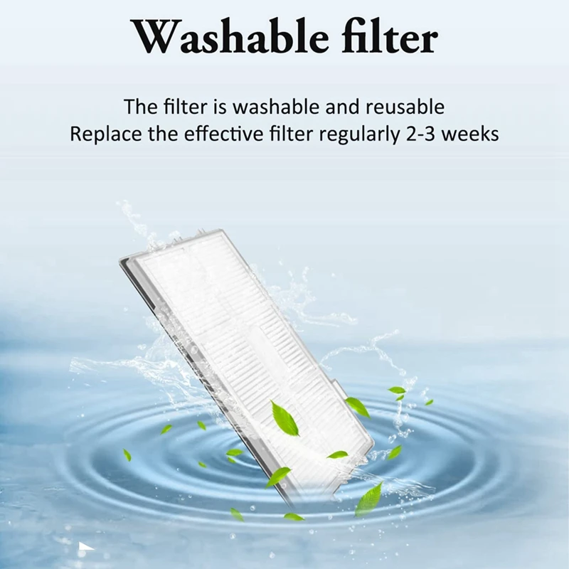 إكسسوارات مكنسة كهربائية بديلة ، فرشاة رئيسية ، فرشاة جانبية ، فلتر Hepa ، متوافق مع Roborock S7 ، T7S ، T7 Plus ، G10