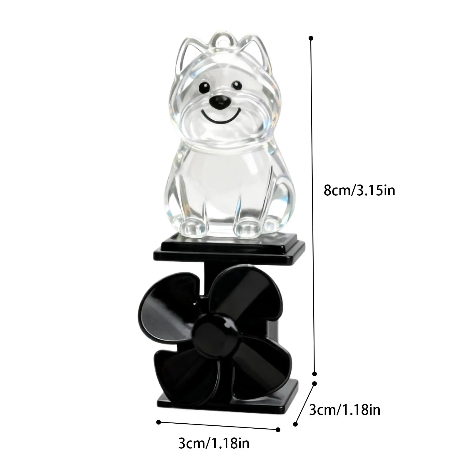 Dog Statue Motorcycle Light Up Decoration Wind Powered Animal Figurines For Motorcycle Handlebar Outdoor Cycling Night Riding