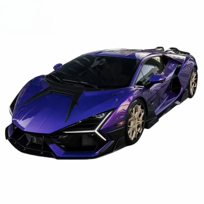 New products car front bumpers hood conversion MSY style dry carbon body kit for  Revuelto Rear Lip Car Spoiler Parts