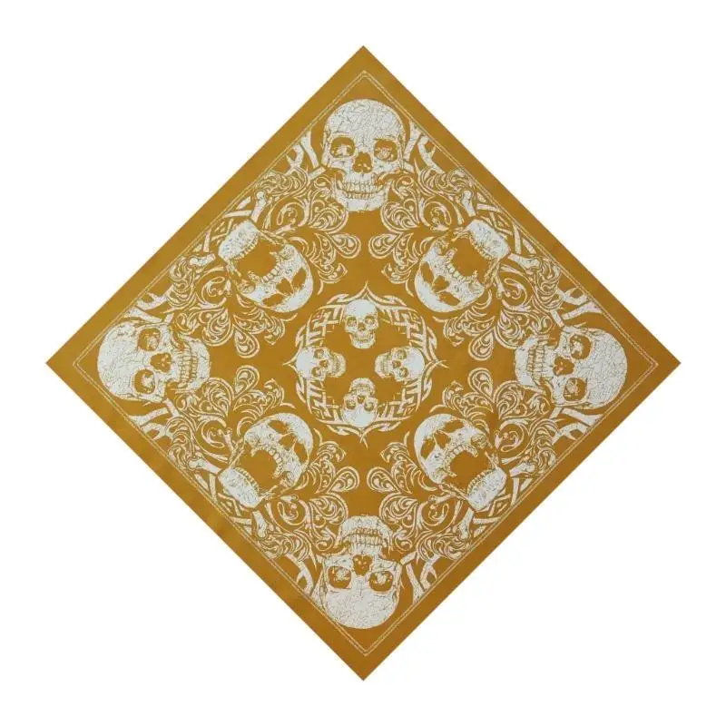 39BD Erwachsene Unisex Radfahren Halstuch Western Skull Print Bandanas für Street Dance – Detail 3