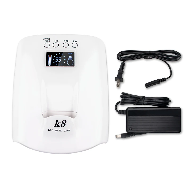 60W Rechargeable Cordless Nail Dryer With Timing Sensor for Nail Gel SUN UV LED Lamp Machine Dryer Lamp Polish Light