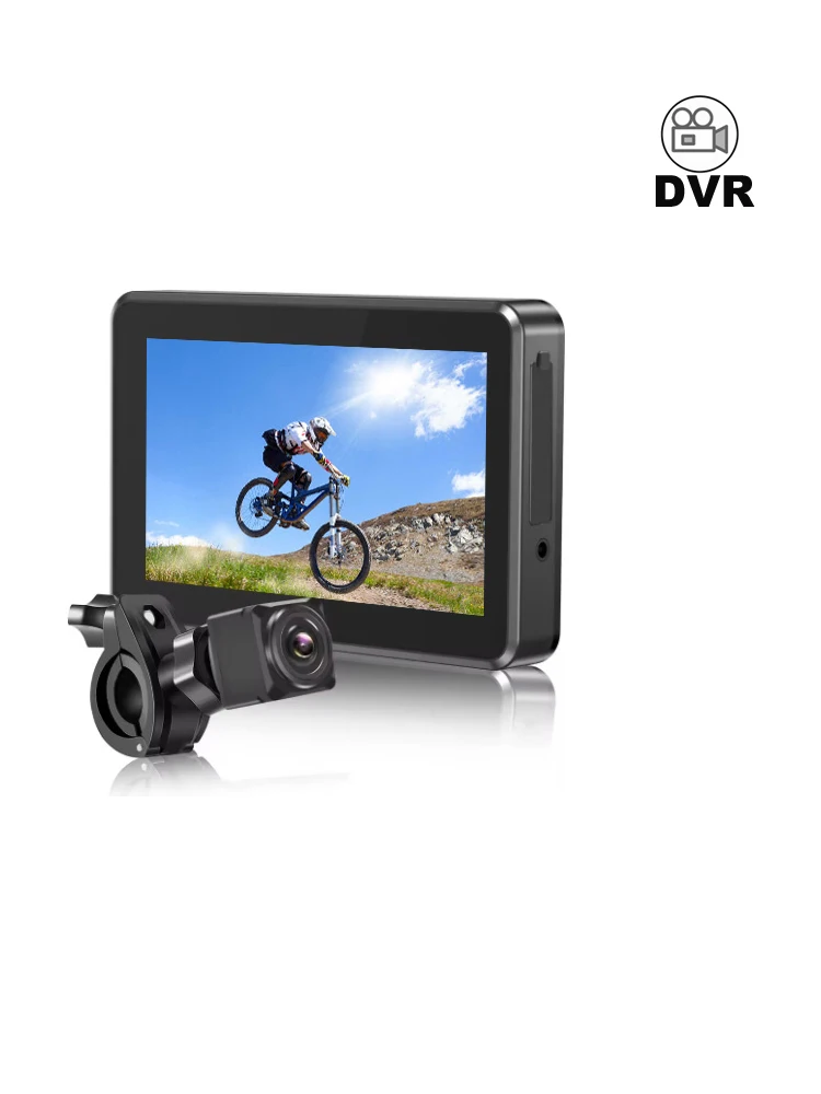 AliExpress KTRONTON Handlebar Bicycle Mirror AHD1080P Bike Rear View Camera Rechargeable with 4.3'' Monitor DVR Car Night Vision Adjustable Brackets