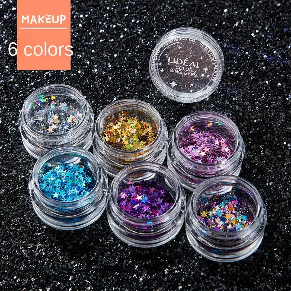 Nail Art Dekorationen DIY Nagelschmuck Lidschatten Pailletten Nagel Glitzer Flocken Auge Highlight Pulver Gesicht Pailletten Nagel Pailletten