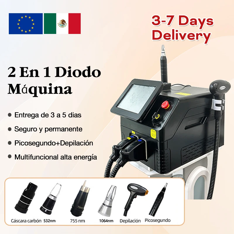 2025 Picosecond laser 3500W diode laser hair removal tattoo removal machine Chloasma Machine Painless Laser Tattoo Removal