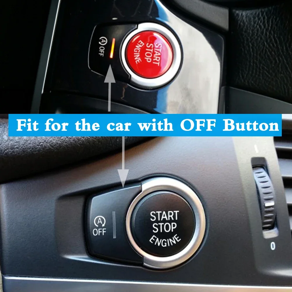 Engine Start Stop Button Cover for BMW F30 F10 F33 F15 F25 F48 X1 X3 X4 X5 X6 With Off Switch Replace Cap