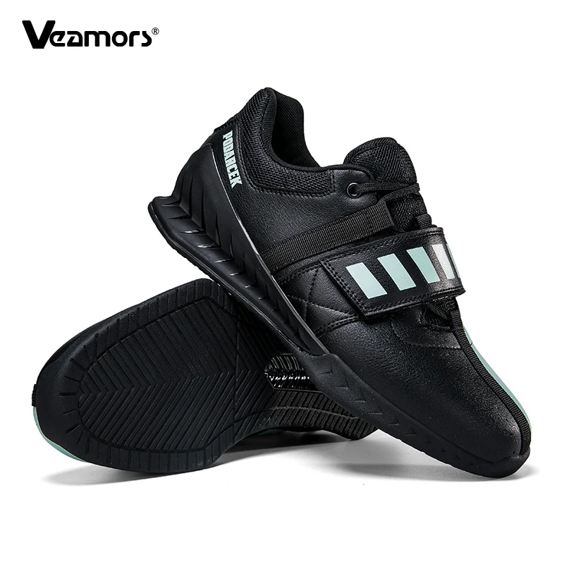 Elastic Men's Weightlifting Shoes Women Gym Squat Shoes Fitness Strength Training Sports Shoes Adult Deadlift Sneakers