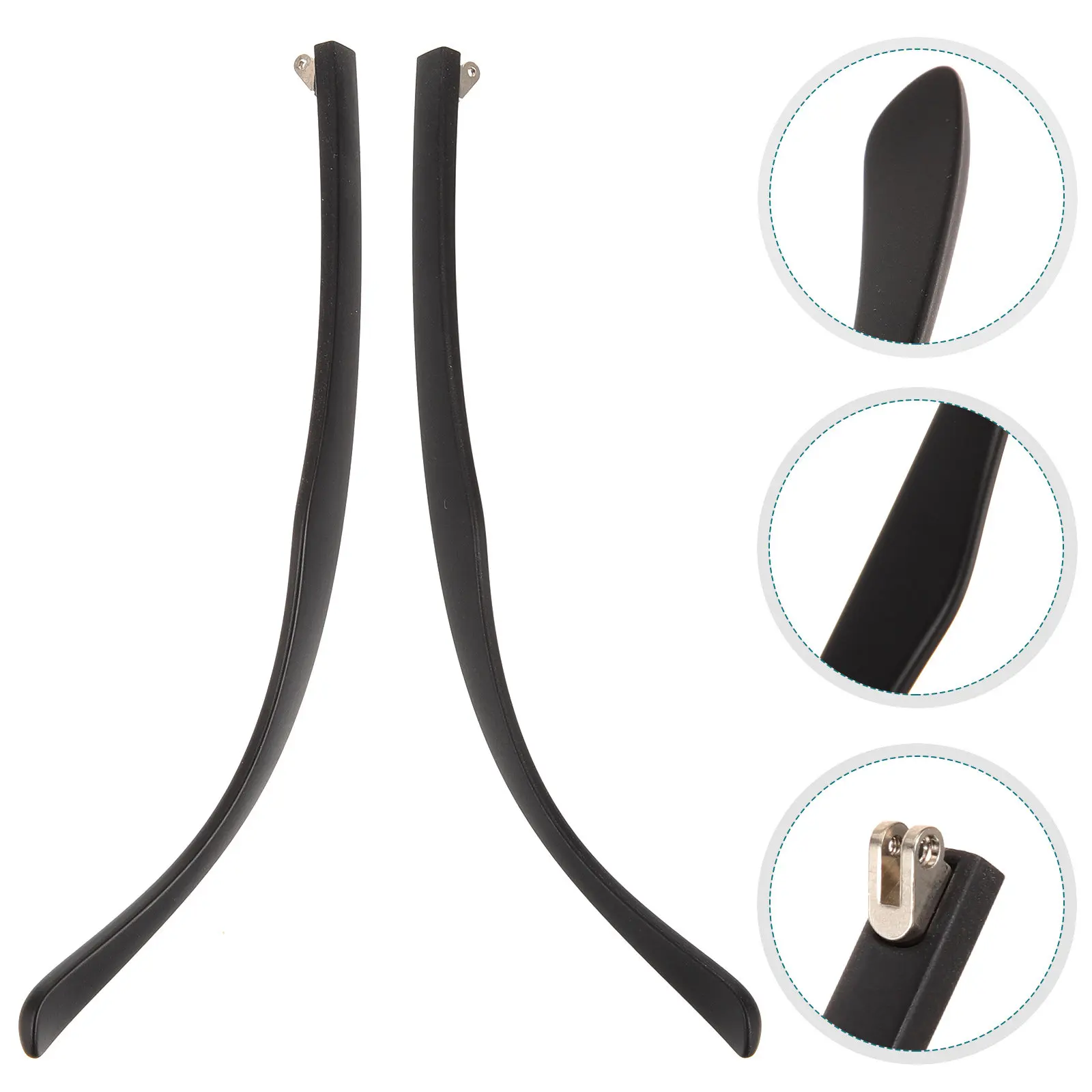 

1Pair Eyeglasses Replacement Temple Silicone Titanium Glasses Arms Tough Collision Resistant Repair Parts Glasses Repair Kit