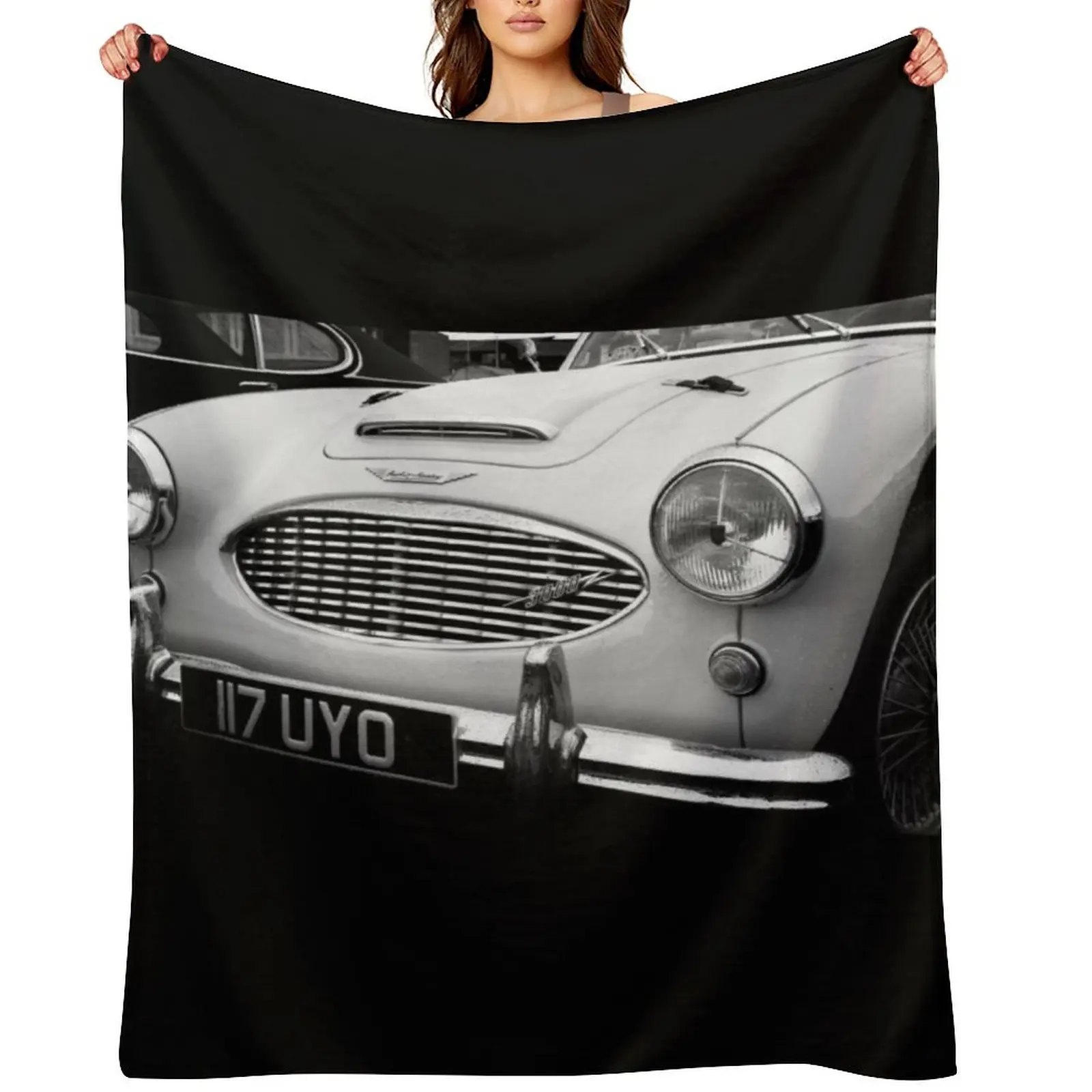 

Austin Healey 3000 Classic Vintage Sports Car Throw Blanket Sleeping Bag Soft Plaid Blankets For Sofas Single Blankets