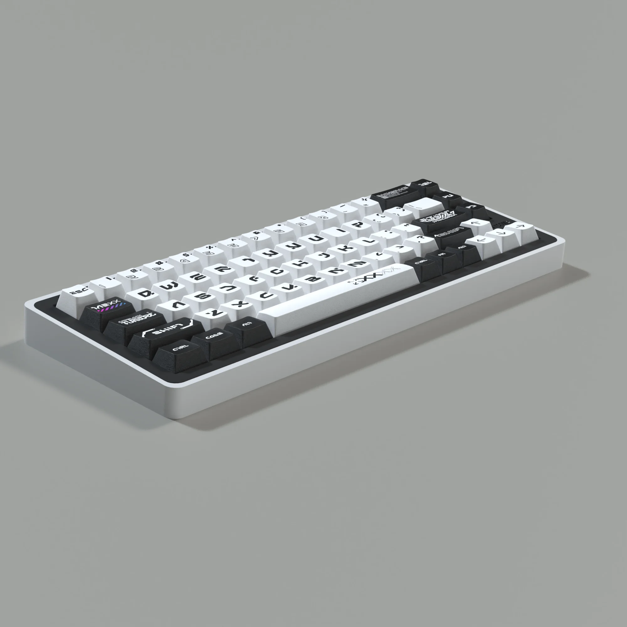 

JCM Tech-W Keycaps Cherry Profile Pbt Material Dye-Sub 78 Keys Set Key Caps For Mechanical Keyboard 60% 61% 68% Layout
