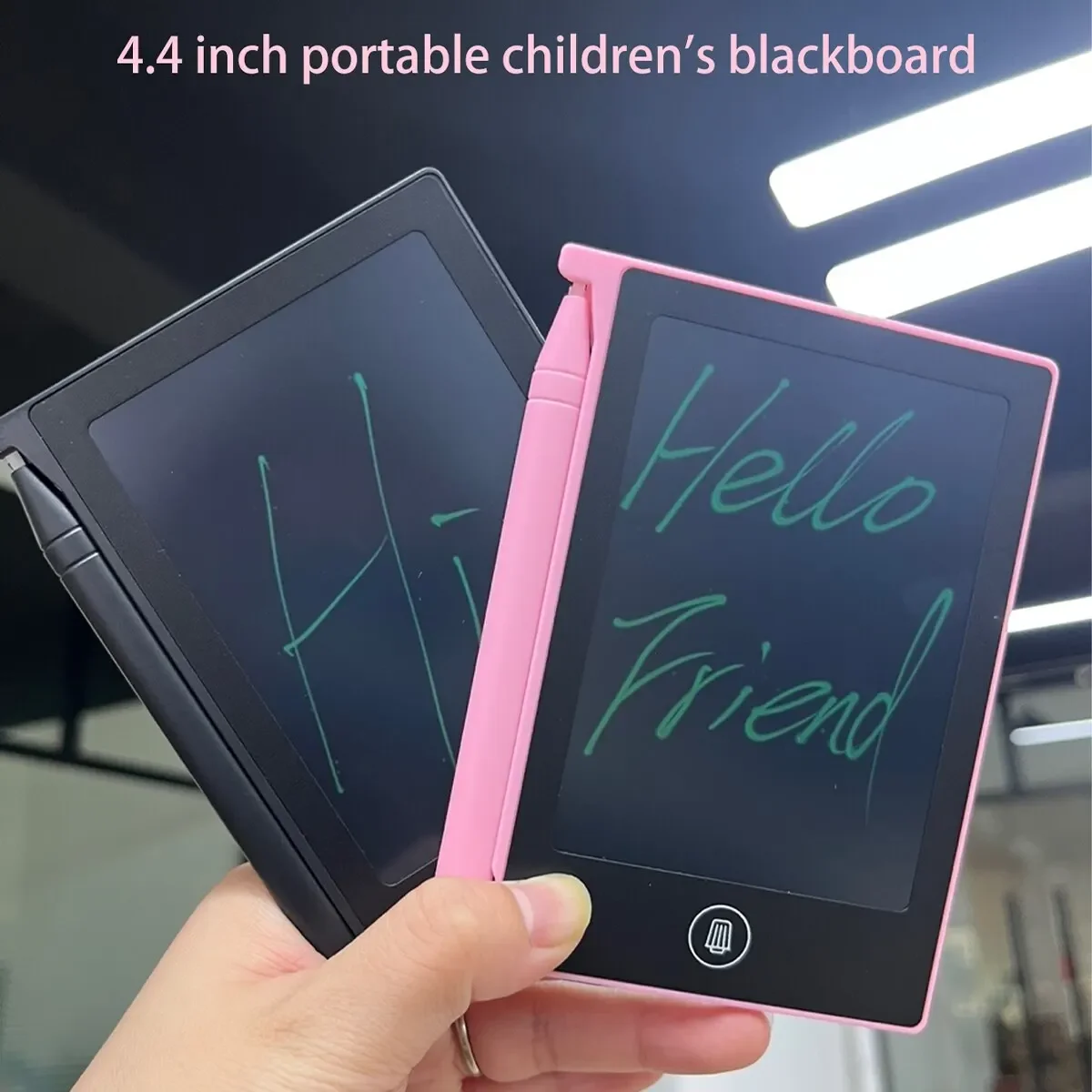 4.4-Inch Portable Liquid Crystal Writing Children\'s Chalkboard Monochrome Electronic Drawing Board Graffiti Toy