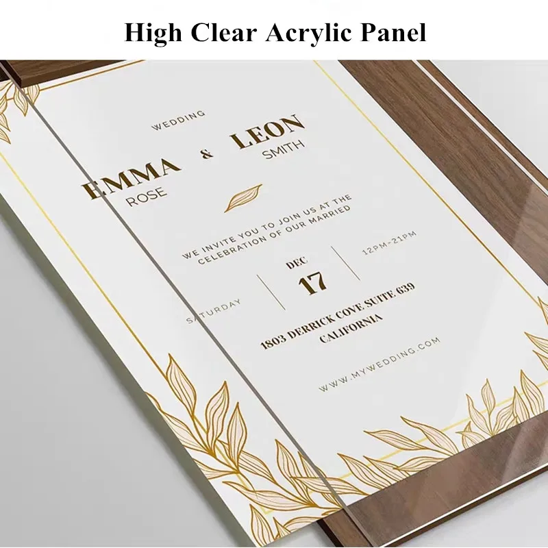 A5 148x210mm Wooden Acrylic Menu Paper Holder Display Stand Acrylic Sign Holder Photo Picture Flyer Document Poster Frame