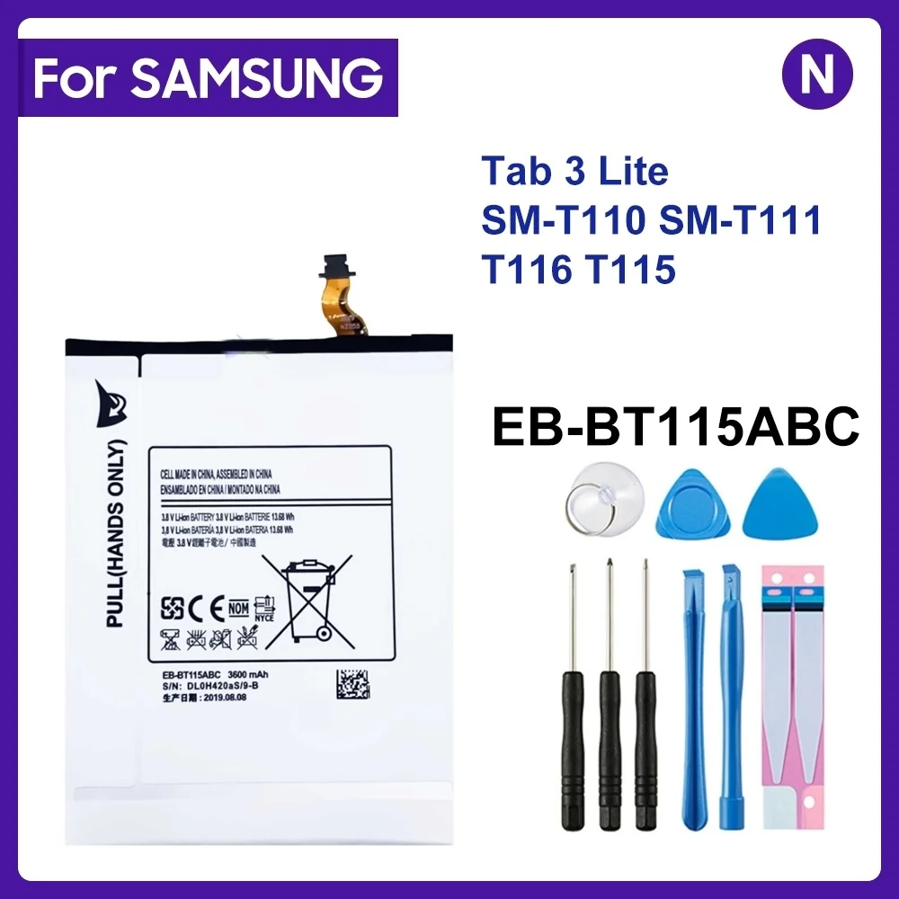 

Для SAMSUNG Φ 3600mAh аккумулятор для Samsung Tab 3 Lite Φ T116 T115