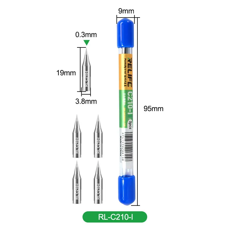RELIFE RL-C210 (I/Là/K) đa Năng C210 Hàn Đầu Thay Thế Đầu Thay Thế Sửa Chữa Bộ Hàn Hàn JBC