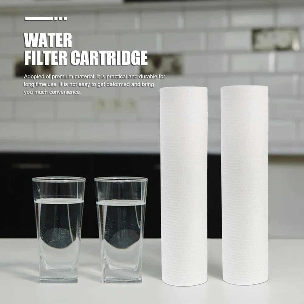 10 Inch 3Pcs 5 MicronPP Cotton Filter Element Water Purifier Replacement Water Sediment Filters 1/5 Micron 2.5