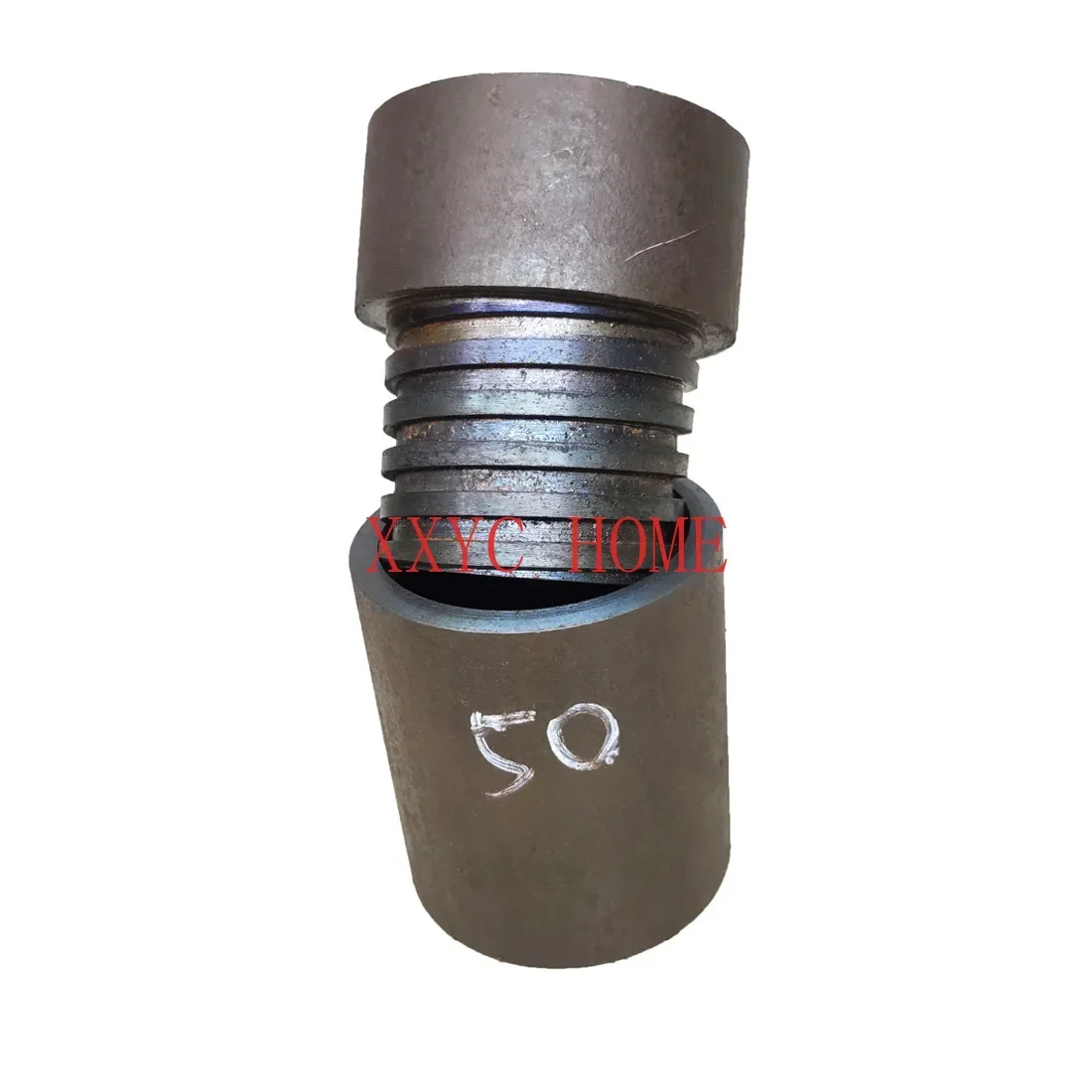 50mm Conical Threaded Joint Water Well Drilling Mechanical  Geological Drilling Rig Drill Pipe Joint Water Drilling Thimble