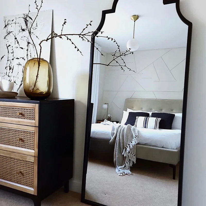 Full body mirror, household bedroom dressing mirror, wall hanging, entrance mirror, clothing store, floor fitting mirror