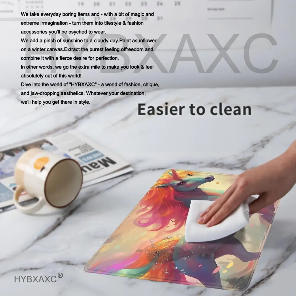 لوحة ماوس صغيرة Kawaii Rainybow Unicorn Speed للكمبيوتر الشخصي وسادات لوحة المفاتيح حصيرة مكتبية ملحقات الألعاب لوحة ماوس منزلية #4