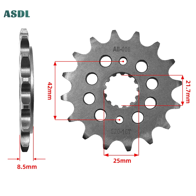 520 16T Motorcycle 20CrMnTi Front Sprocket Silent Sprocket For Suzuki GS500 F-K4 GS 500 E-R 94-98 GS500 H K7 2007 GS500 E-R