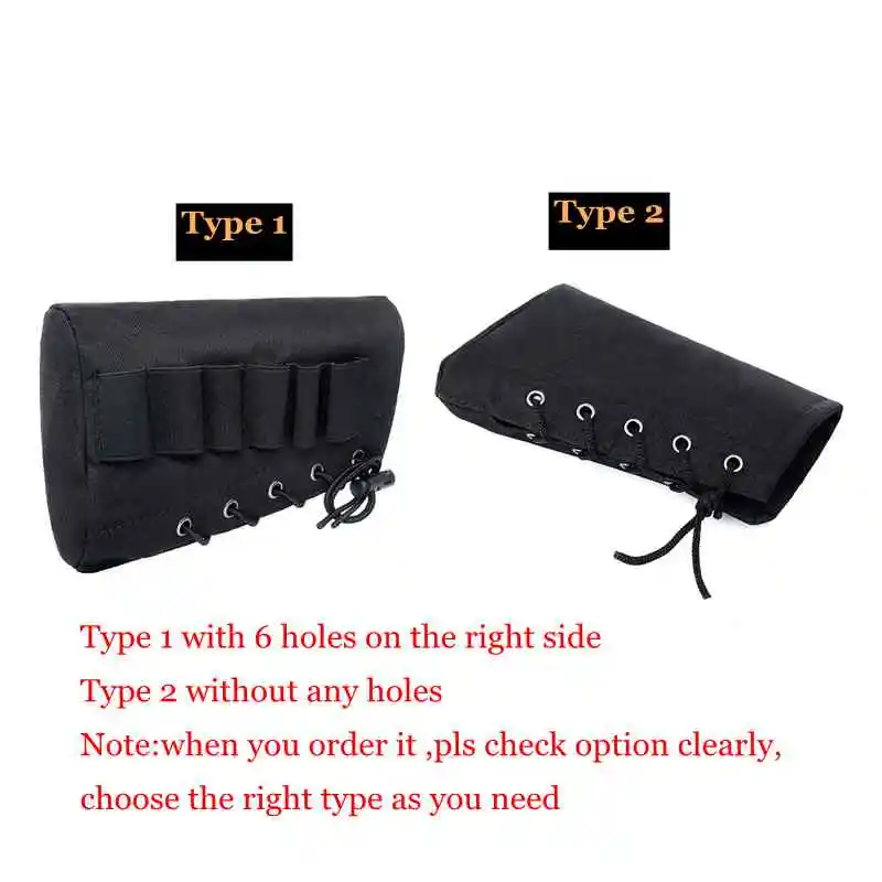 6 Round Shell Holder Tactical Gun Ammo Cartridge Pouch 12 20 Gauge Shotgun Bullet Carrier Buttstock Hunting Accessories