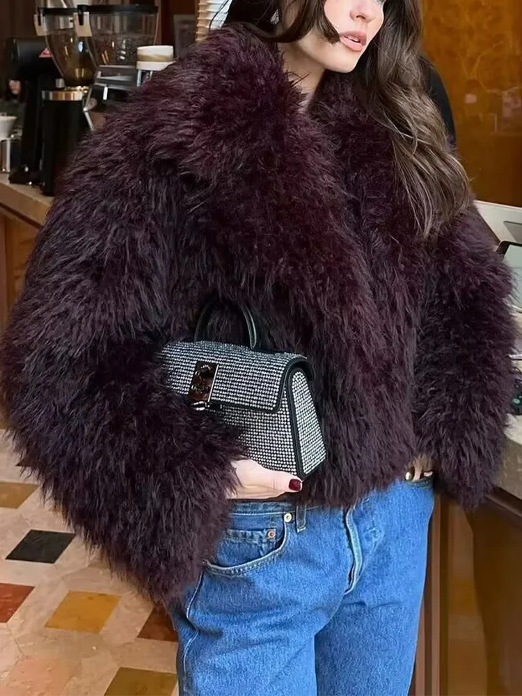 

Европейский и американский стиль 2021, осенние и зимние новинки, женское модное и универсальное пальто с эффектом искусственного меха