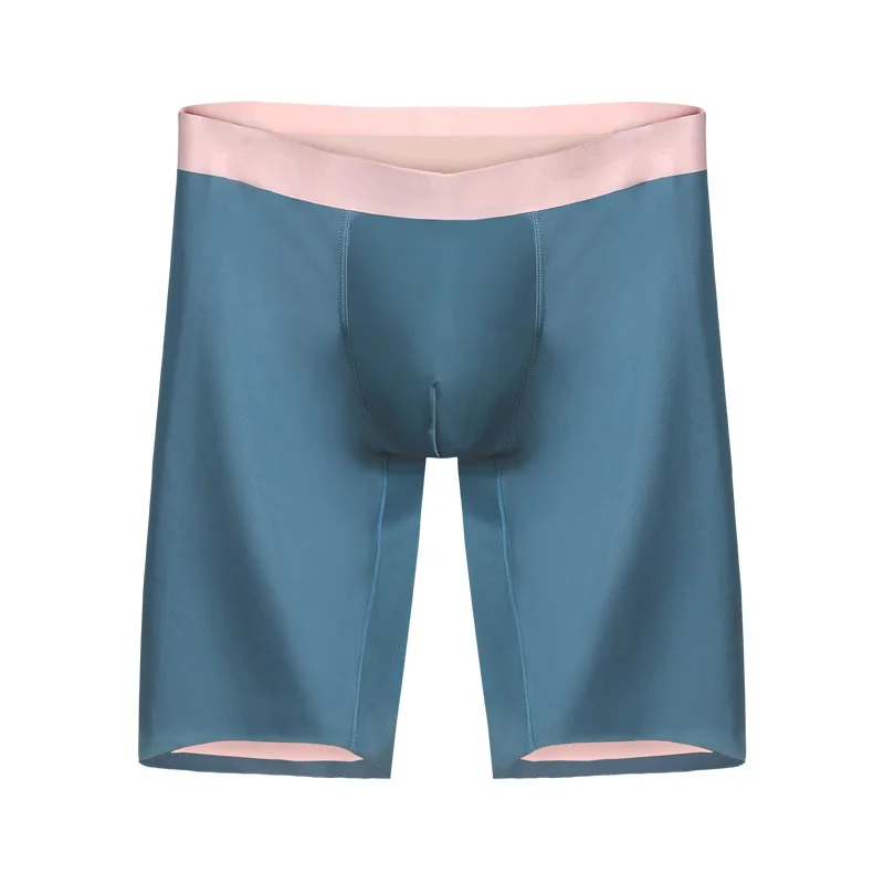 Calzoncillos de 3 uds para hombre, boxers antibacterianos gordos con piernas largas, antidesgaste para niño