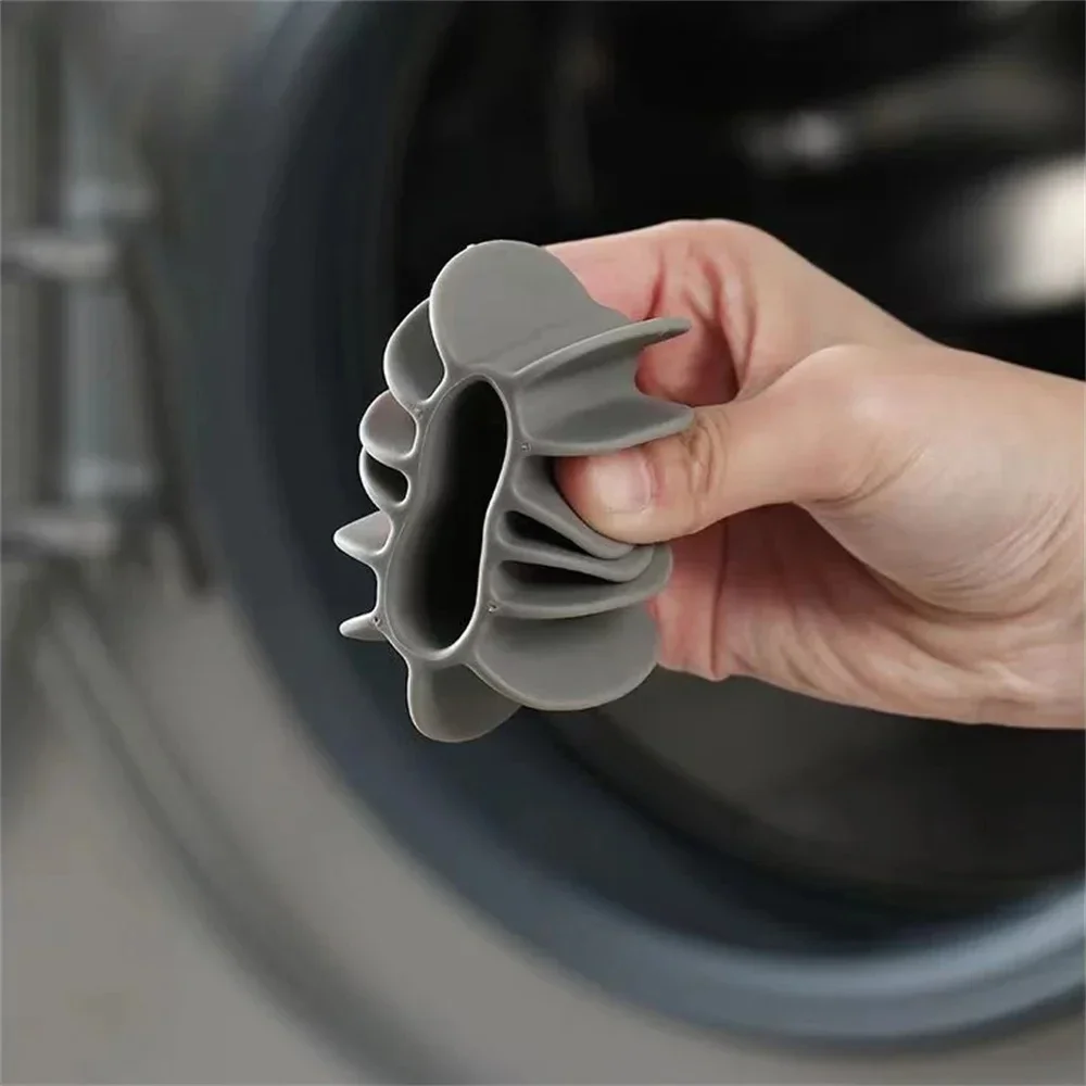 Sfera per bucato in silicone riutilizzabile - Smacchiatore 3 in 1, raccogli peli di animali domestici e strumento anti-groviglio per lavatrice (ecologico)