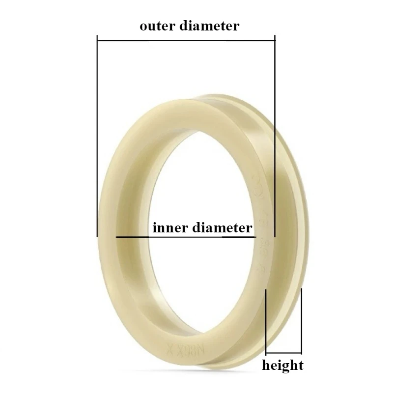 ODI Series Polyurethane Oil Seal Sealing Ring Piston Cylinder Reciprocating Hydraulic Seals Outer Diameter: 18~332mm ODI 20 10 8