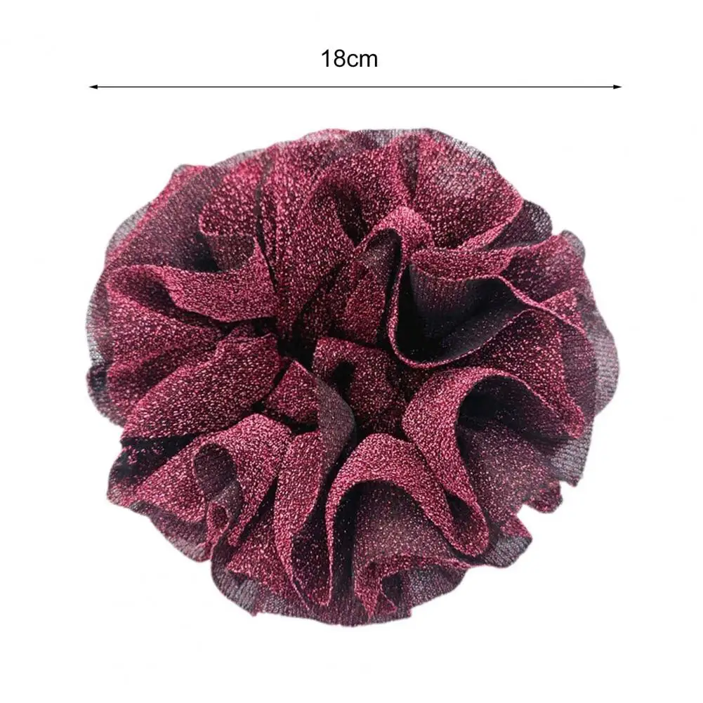 Beautiful Hair Tie Flower Shape Gift Shining Flower Shape Hair Tie  Accessories Hair Band for Dating