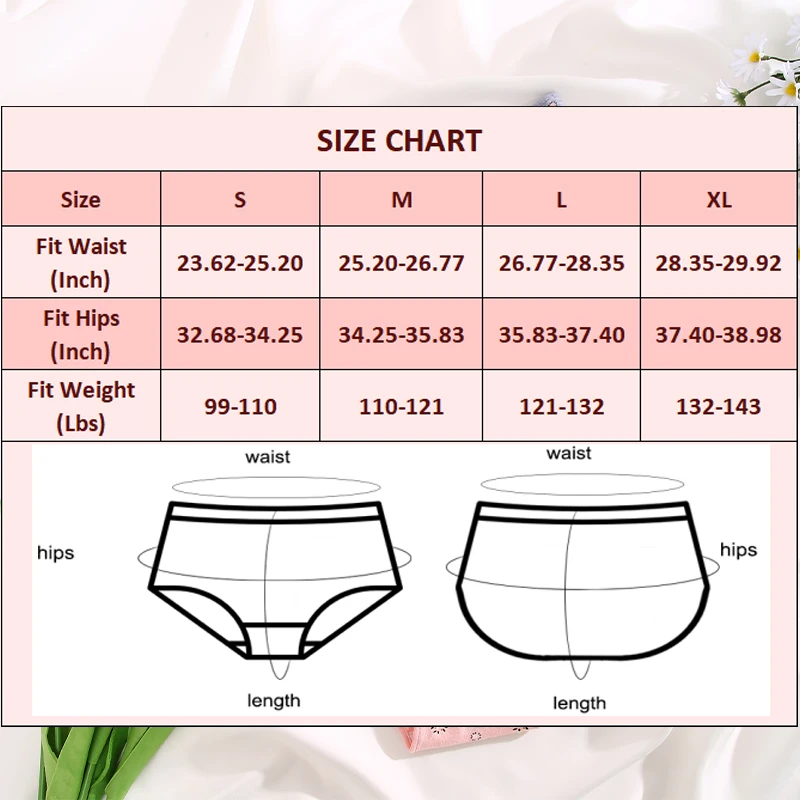 2PCS Women Cotton Panties Fresh Low-rise Cute Briefs Female Underwear Floral Printing Elasticity Lady Girls Intimates Lingerie