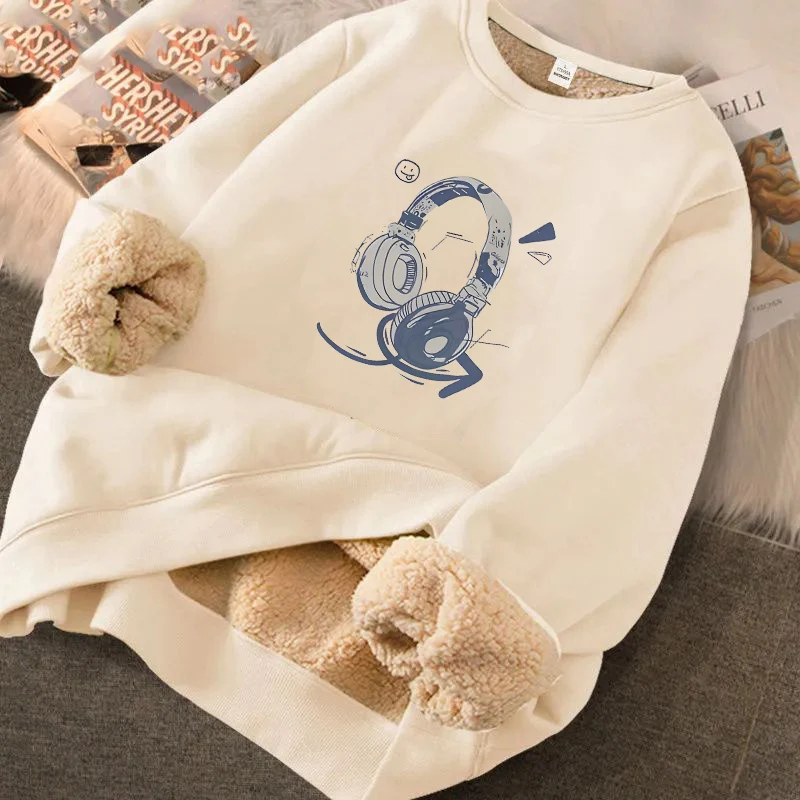 

Мужская толстовка с капюшоном из овечьего флиса с начесом, утепленная, с круглым вырезом, в корейском стиле, модная, с длинными рукавами, теплая, повседневная, из полиэстера