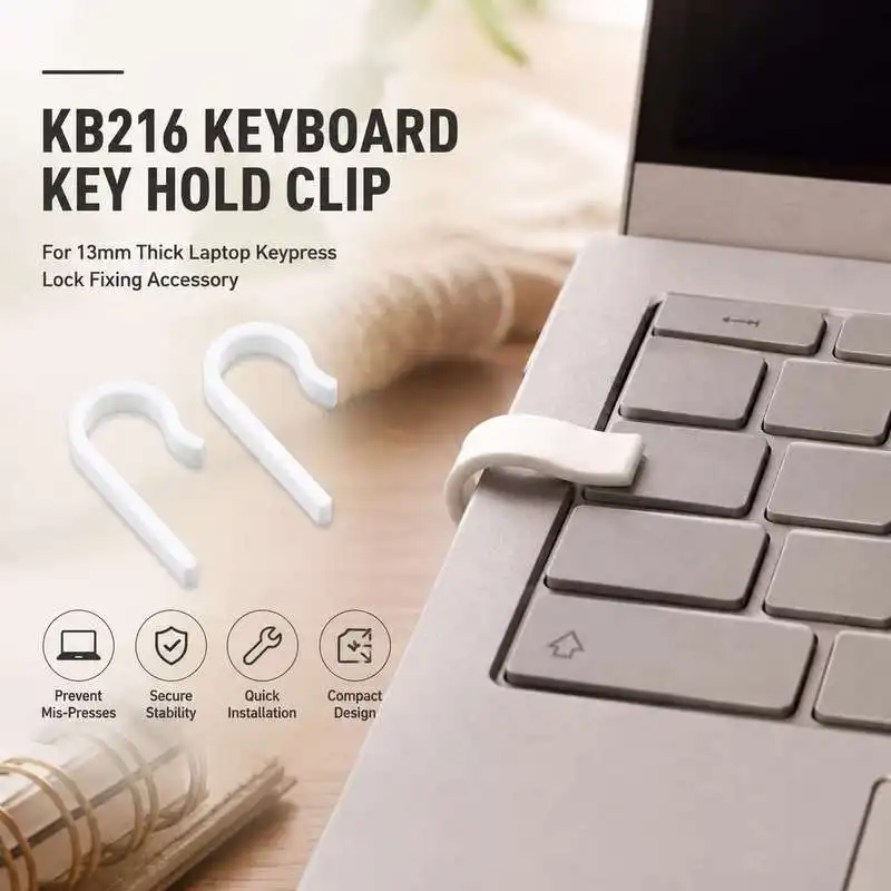 13mm Laptop Compatible KB216 Key Lock Clip Keyboard Constant Press Fixing Holder