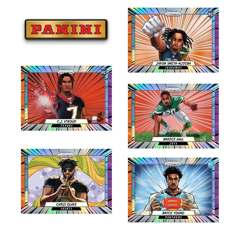 

Panini Diy Homemade 2023, Призм, манга, горизонтальный Джош Аллен, Брайс, Young C.J. Подарочная коллекция коллекционных карточек Stroud Rugby Star