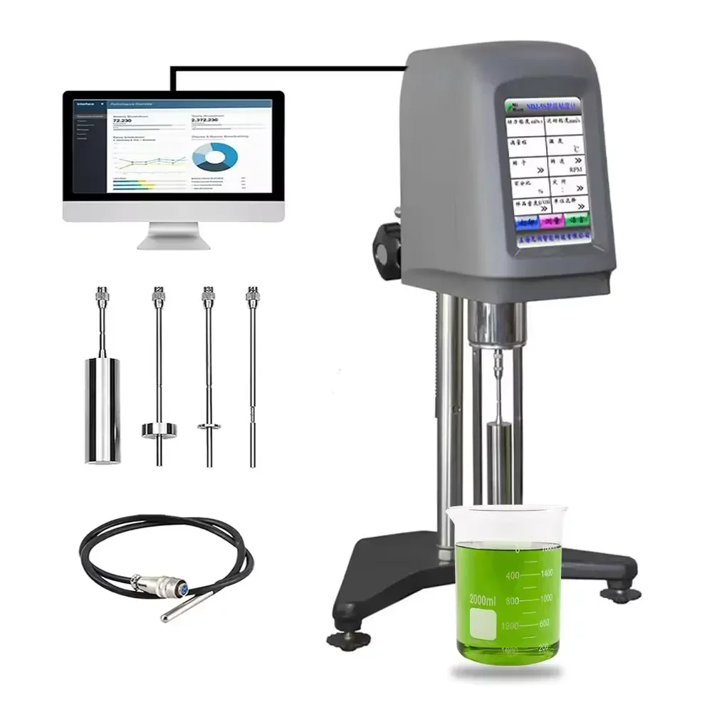 IKEME Rotary Viscometer Viscosity Tester 100000mPas Fluidimeter Meter for Newton Liquid Cream Paint Lab Equipment