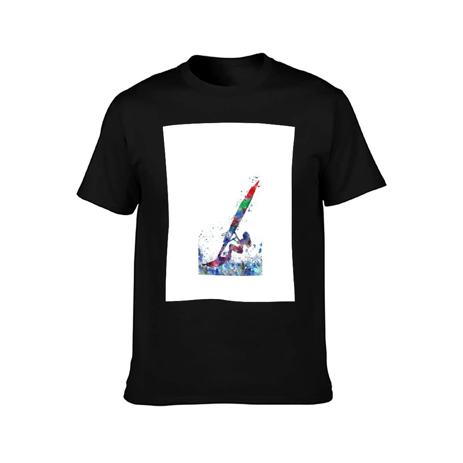 Windsurfer T-Shirt Trendy Print Short Sleeve T-Shirt