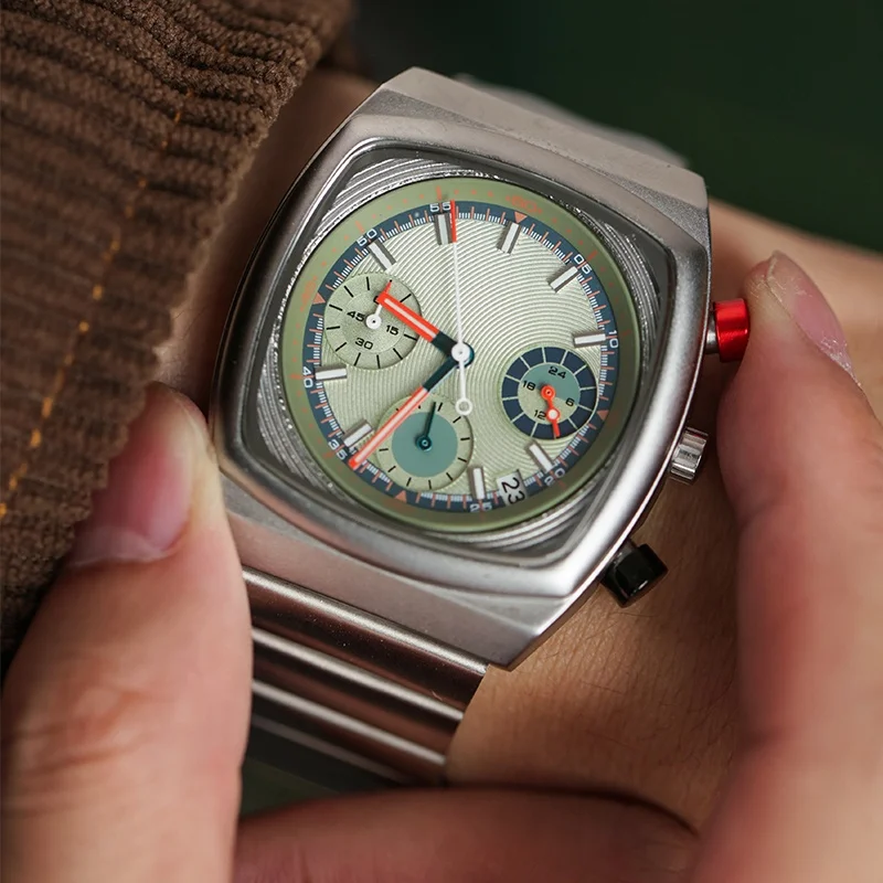 CILOA ساعة رياضية مربعة خضراء للرجال ماركة أصلية 2025 موضة جديدة عالية الجودة خفيفة فاخرة هدية ساعة كوارتز