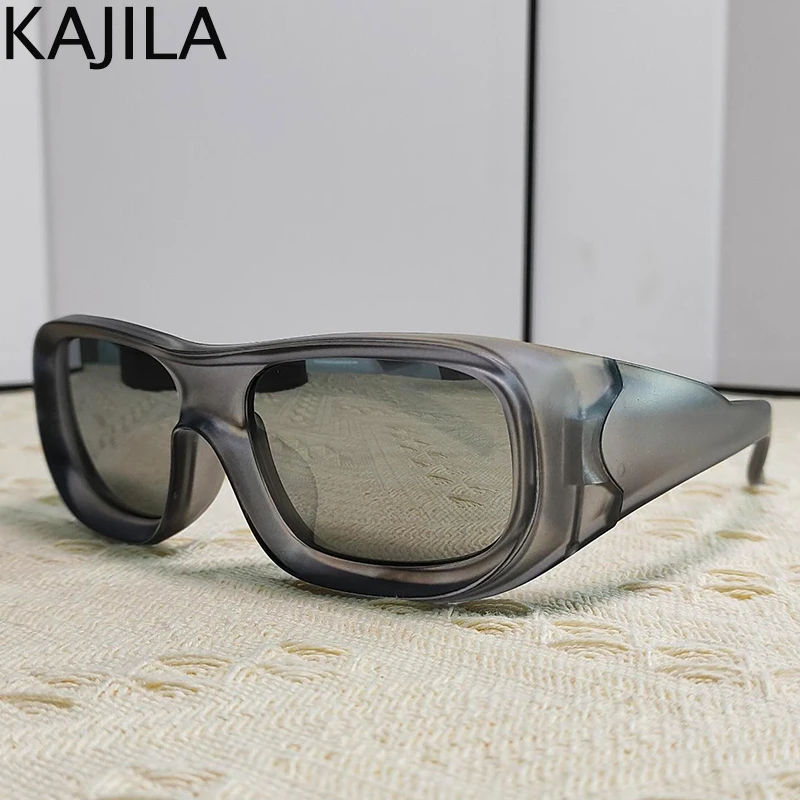 Vintage y2k Punk Sonnenbrille Frauen Männer Luxusmarke quadratische Steampunk Sonnenbrille für Damen wickeln Brillen schirme uv400