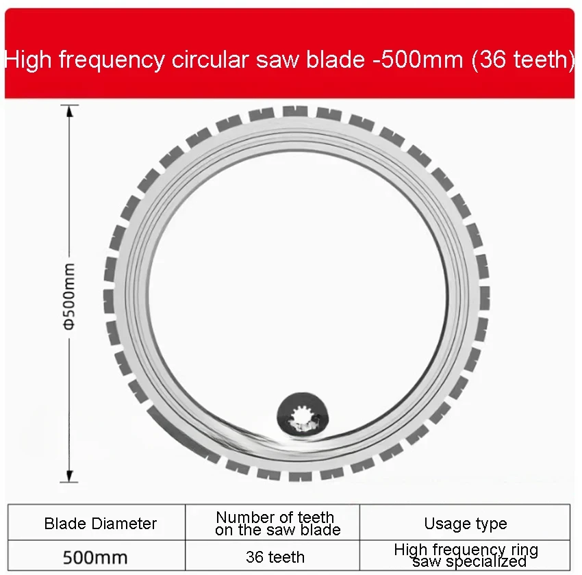 AC8400/AC8500 High Frequency Ring Saw Dedicated Ring Saw Blade Diamond Concrete Ring Saw Cutting Blade Saw Blade 400mm/500mm